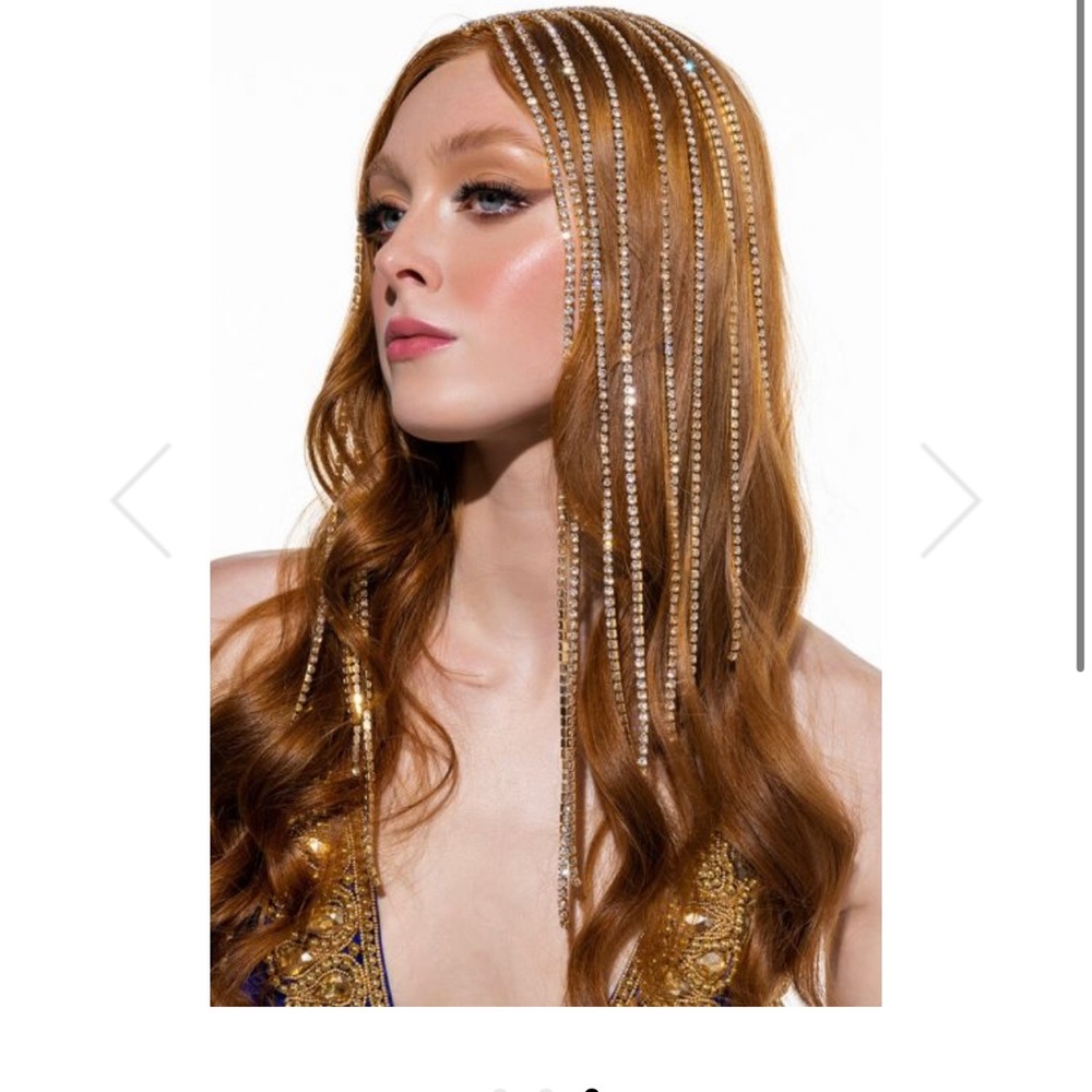 Rhinestone head piece
